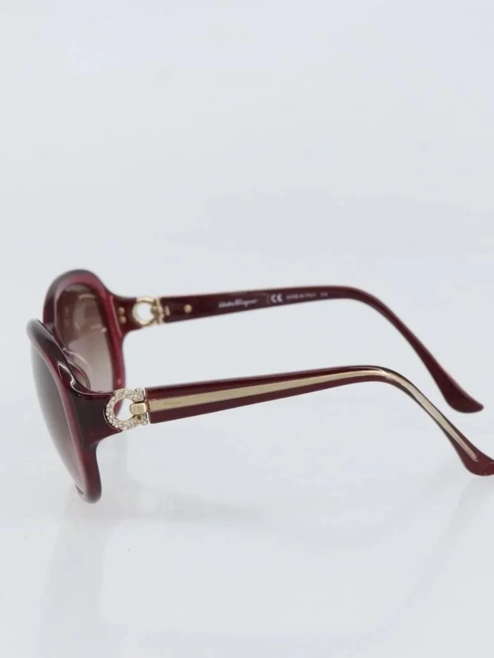 Salvatore Ferragamo Sunglasses plastic Red Auth bs32845